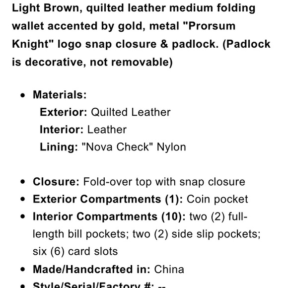 Extra photos Burberry wallet brown medium - Picture 3 of 15